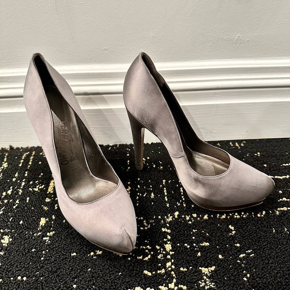 Salvatore Ferragamo Satin Pumps